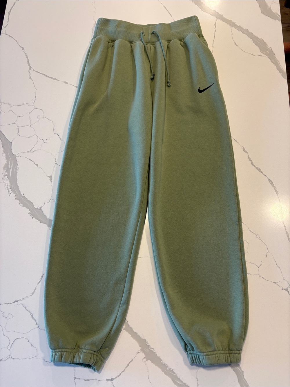 Nike Phoenix Fleece High Rise Joggers ~ Small ~ Green